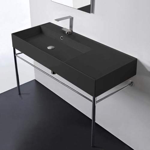 Modern Console Sink, 40 Inch Scarabeo 5119-49-CON